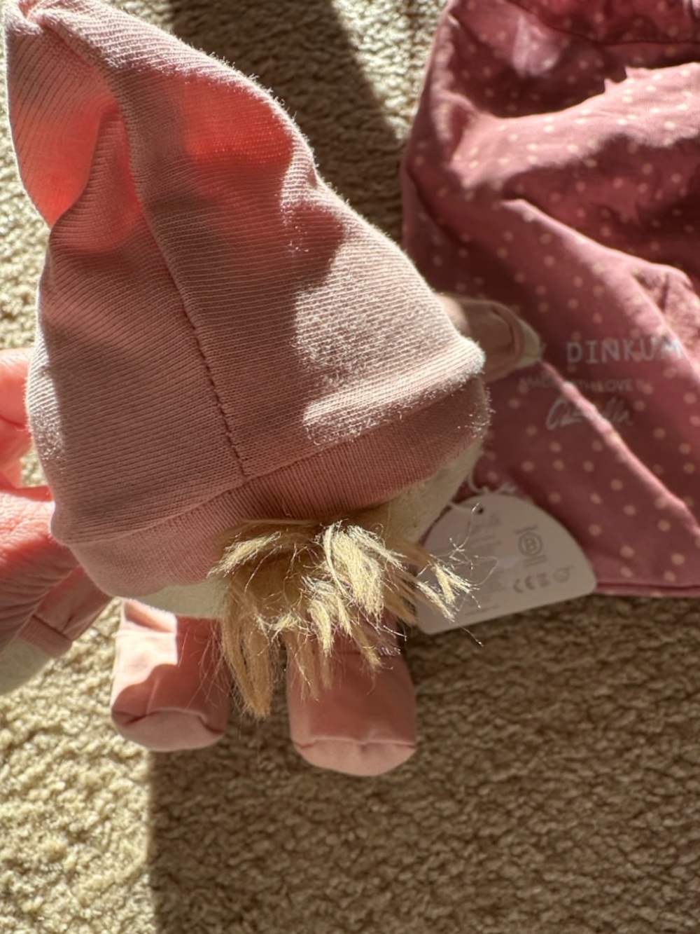 Dozy Dinkums Pink Sleepy Doll Plush by - Picture 6 of 6
